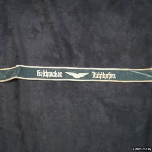 SMGL-148 Luftwaffe Richthofen Comemorative Cuff title Tunic removed