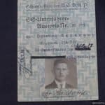 SS Ausweis Scharfuhrer Christian Heidkamp