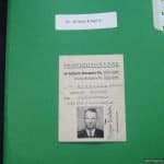SS Fuhrer Ausweis for Dr. Kinkelin, Wilhelm Brigadefuhrer