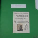 Ausweis and Research file for Hans Muschel SS Standartenfuhrer