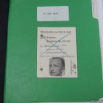 Ausweis and Research file for Dr. Karl Astel SS Standartenfuhrer