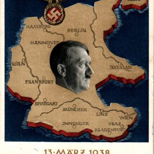 SMGL-2325 Ein Volk Ein Reich Ein Fuhrer Postcard Postmarked *SOLD