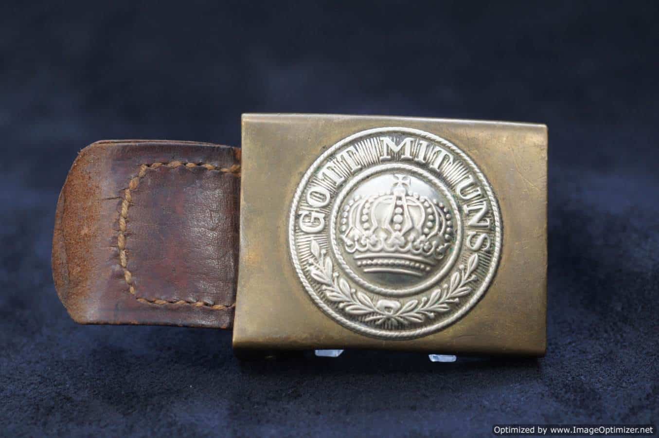 WW1 Army buckle with tab