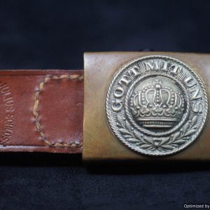 SMGL-224 WW1 German Army buckle w/tab *SOLD