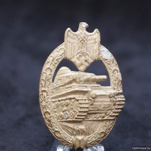 SMGL-272 Panzer Assault Badge in Silver by Adolf Scholze *SOLD