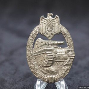SMGL-274 Panzer Assault Badge in  Silver by Hermann Aurich *SOLD