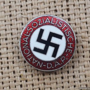 SMGL-1924 NSDAP Party Badge RZM M1/42  Kerbach & Israel Button Hole version *SOLD