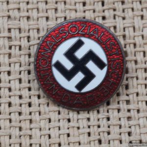 SMGL-1922 NSDAP Party Badge RZM M1/8  Ferdinand Wagner *SOLD