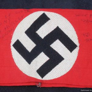 SMGL-1974 Vet signed Bevo NSDAP armband *SOLD