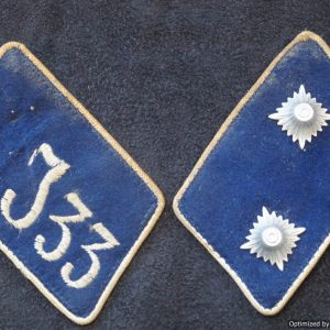 SMGL-2038 SA Collar tab Matched Pair Hessan or Hansa area *SOLD