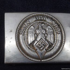 SMGL-2082 Nickel Hitler youth buckle by Cramer & Dornbach RZM KH45 *SOLD