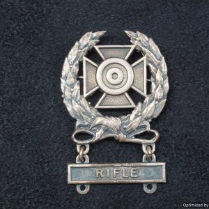 SMGL-2063 US Expert Rifleman badge Sterling  Marked *SOLD