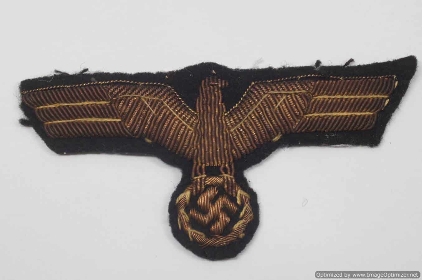 Kriegsmarine Officers breast eagle in Bullion