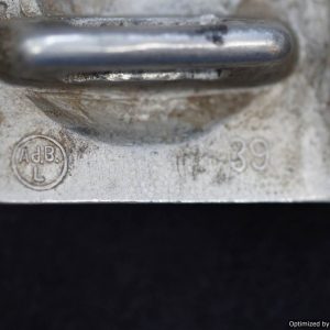 SMGL-2376  Aluminum Luftwaffe Buckle Ad.B. L marked *SOLD