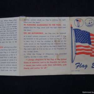 SMGL-2381  Flag Etiquette booklet *SOLD