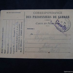 SMGL-2386  Correspondance Des Prisonniers De Guerre letter *SOLD