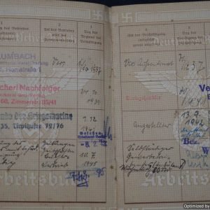 SMGL-2393 2nd type Arbeitsbuch "Repschlager" *SOLD