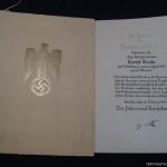 Promotion to Major Signed by von Brauchitsch
