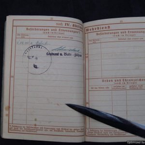 SMGL-2247 Wehrpass for Ernst Rohr, Gefreiter Flak / Danzig *SOLD