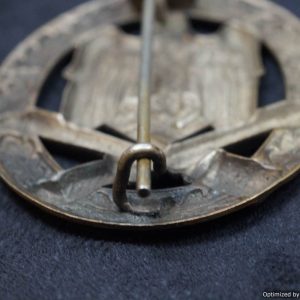 SMGL-2292 Hollow Back Brass General Assault Badge by Mayer *SOLD