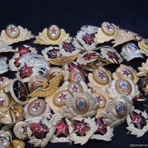 SMGL-2407  Soviet  Cold war cap insignia  Grab bag $10 for five pcs *SOLD OUT