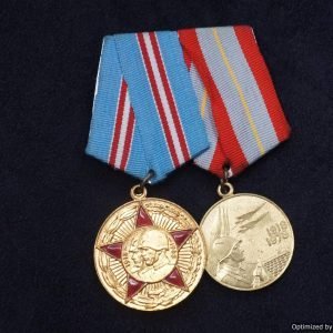 SMGL-2514 2 pc Soviet Commemorative medal Bar *SOLD