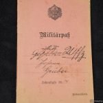 WW1 German Militarpass