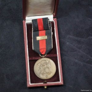 Entry into Sudentenland medal cased with prague bar