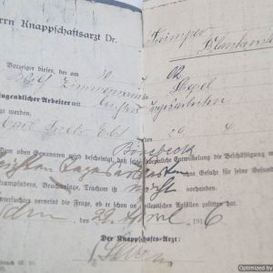 SMGP-1123 Wilhelm Zimmermann Document/award grouping *SOLD