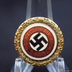 SMGL-2466 Reproduction Miniature Golden Party Badge *SOLD