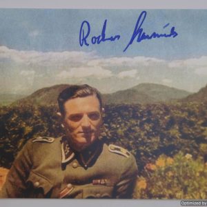 Rochus Misch Signed photo 8x6   (Hitlers body guard) *SOLD