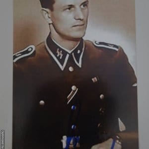 SMGP-846  Rochus Misch Signed photo 6x4 (Hitlers body guard)