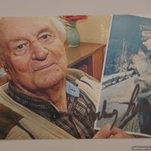 SMGP-856  Rochus Misch Signed photo 4x6 (Hitlers body guard) *SOLD