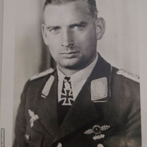 SMGP-863 Hans-Joachim "Hajo" Herrmann Signature on 6x8 photo