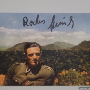 SMGP-850  Rochus Misch Signed photo 6x4 (Hitlers body guard)