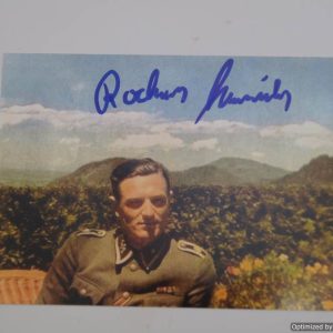 SMGP-845  Rochus Misch Signed photo 6x4 (Hitlers body guard)
