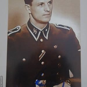SMGP-847  Rochus Misch Signed photo 6x4 (Hitlers body guard)