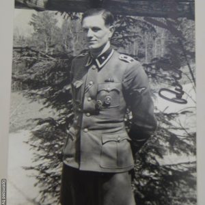 SMGP-858  Rochus Misch Signed photo 4x6 (Hitlers body guard) *SOLD