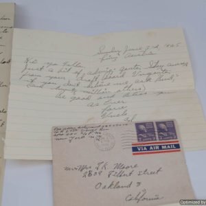 SMGP-869 PFC Allen Betancourt Letters *SOLD