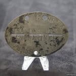 SS Dog Tag For Concentration camp Oranienburg