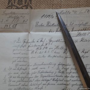 SMGL-24827 Pre WW1 German Militarpass With Protective Sleeve