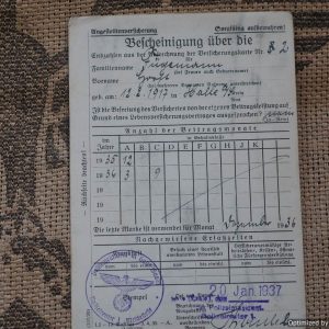 Police Pay Certificates for Rudolf Fugemann