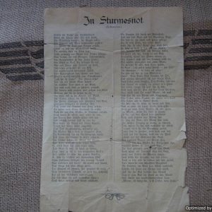 In Sturmesnot Poem