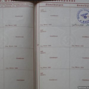 SMGL-24858 Heer Wehrpass For Rudi Fugemann KIA '43 *SOLD