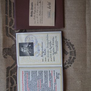 SMGL-24848 Urkunde SA book for Rudi Fugemann *SOLD