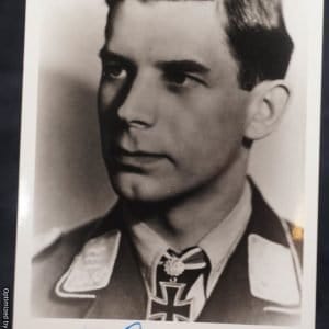 SMGP-1115 Knights Cross Winner signature Heinz Rokker