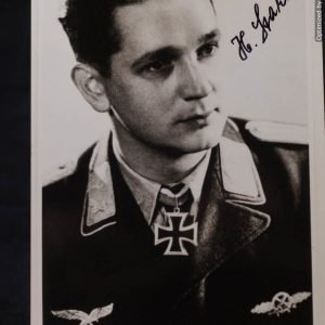 SMGP-1113 Knights Cross Winner signature Heinrich Starke fighter pilot
