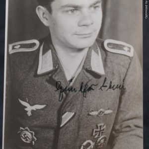 SMGP-1111 Knights Cross Winner signature Gunther Stein Luftwaffe pilot