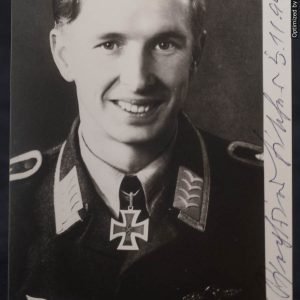 SMGP-1103 Siegfried Fischer Luftwaffe Pilot Knights cross signature