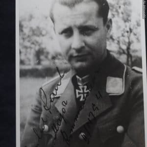 SMGP-1094 Paul-Hubert Rauh  Fighter ace Signed photo